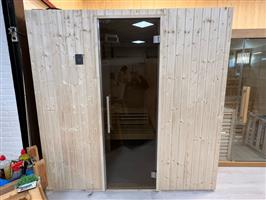 Op maat gemaakte sauna in Nordisch Fichte (met als optie Infrarood panelen)