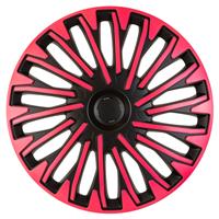 4-Delige Wieldoppenset Soho 15-inch zwart/roze