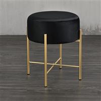 [en.casa] Krukje Kungälv rond 44xØ35 cm zwart en messing