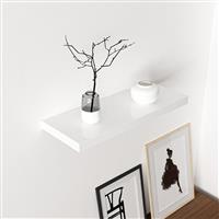[en.casa] Wandplank Bredebro 3,6x60x23 cm wit