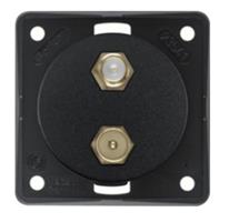 Berker Contactdoos TV + SAT Inbouw Zwart Mat