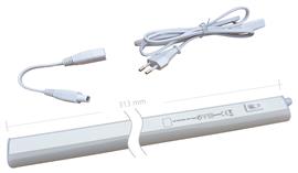 LEDbar 230V AC | 4W=40W | koelwit 4000K | stekker 150cm - 313mm