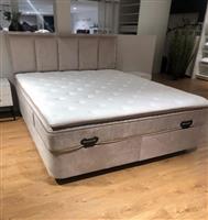 Zenza Storage Alexia opbergbed in beige of licht antraciet - Diamant Slaapcomfort