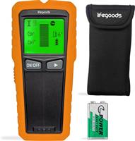 LifeGoods Digitale Leidingzoeker - 5 in 1 Detector voor Muren - Hout, Metaal, Leidingen, Bedrading (