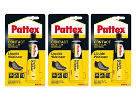 3x Pattex contactlijm - Lijm vloeibaar - 50 gram per tube