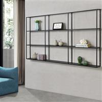 Wandrek Jelsa 160x18x110 cm zwart