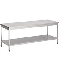 Rvs woktafel met bodemschap 1100x700x600 mm