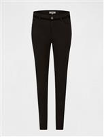 Skinny trousers wet effect and velvet 232-Pvelt black