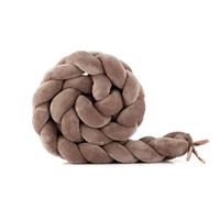 Bedomrander Velvet -vlecht 210cm Dark Beige Bumper Chocolade Dark Beige- Chocolade