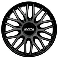 4-Delige Sparco Wieldoppenset Roma 13-inch grijs/zwart