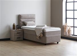 Maya 1-persoons opbergbed - Taupe - Beds Supply
