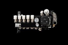 Slim verdeler staal, HT systeem compact - 5 groeps