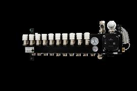 Slim verdeler staal, HT systeem compact - 10 groeps