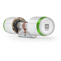 DOM Tapkey Pro WIT knopcilinder - dubbelzijdige toegangscontrole met NFC/BLE - SKG*** Buitenmaat: 40
