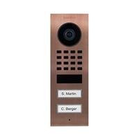 DoorBird IP intercom D1102V RVS  -  inbouw D1102V RVS 304 Bronsafwerking inbouw