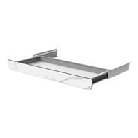 [en.casa] Bureaulade Sidmouth 70x21x4,5 cm voor onder bureau wit en wit marmerlook