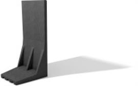 Keerwanden grondkeringen met hoekstukken vol kunststof