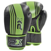 Phoenix PX bokshandschoenen , zwart-groen, lederen 10 oz OP=OP