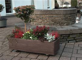 Bloembakken vol kunststof diverse modellen