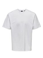 Only & Sons Fred Relaxed Fit T-shirt Wit Kledingmaat : XS