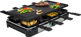 Tristar Gourmetstel RA-2746 - Gourmetset voor 8 personen - Met grote grillplaat - Gourmetplaat met r
