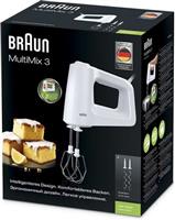 Braun HM3000 MultiMix 3 Handmixer Wit ( verpakking beschadigd )