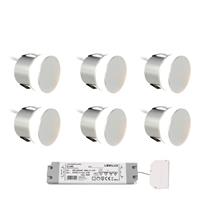 12 Volt Otus LED inbouwspot Zilver 6 stuks