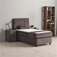 Mia 1-persoons opbergbed - Grijs - Beds Supply