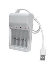 DrPhone BD7 – Batterij lader - Oplader - 4 Poorten - Usb - AA – AAA  met beschermkap  – Oplaadbaar -