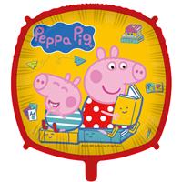 1 Foil Balloon Square 46cm Peppa Pig Messy Play