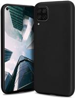 DrPhone SH Siliconen Hoesje - Zacht Hoesje - Geschikt voor Huawei P40 Lite  - Zwart