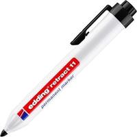 Edding 11 Retract Permanent Marker (1,5 - 3mm rond) Zwart