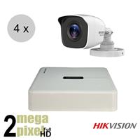 Hikvision Full HD CVI camerasysteem - 20m nachtzicht - incl. 1TB HDD - 4 cameras - cvs490