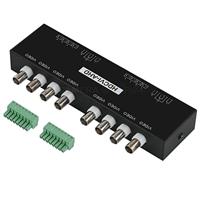 Passieve 8 kanaals video balun van BNC naar UTP -  set van twee - cat18