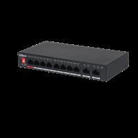 Dahua PoE switch 96W - Unmanaged - 8 poorten + 2 uplink - tot 100Mbps - PFS3010-8ET-96