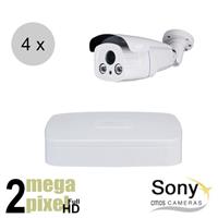 Full HD CVI camerasysteem - Dahua recorder - 60m nachtzicht - motorzoom - 4 cameras - cvs473