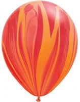 Ballonnen Superagate Red & Orange 28cm 25st