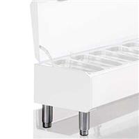 Kit van 4 r.v.s. poten voor structuren gn 1/3, regelbaar | Diamond | P/ST1-3