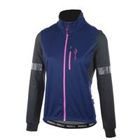 Transition Dames winterjack Zwart/blauw/roze
