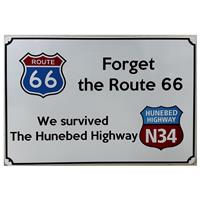 Forget route 66 reclamebord 20x30
