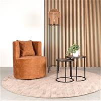 LABEL51 Fauteuil Evy - Oker - Velours