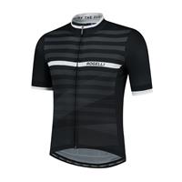 Stripe fietsshirt KM Zwart/wit