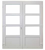 BASIC PLUS Dubbele deur 3-4 glas b175 x h204 cm Wit