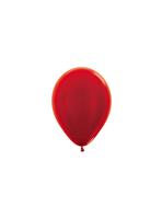 Ballonnen Metallic Red 12cm 50st