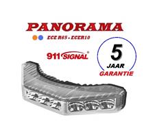 911 Signal PANORAMA Dual Color Amber/Blauw Top Kwaliteit LED Flitser ECER65 klasse 2 12/24 Volt 5 Ja