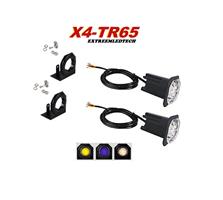 X4-TR65 Led Flitser 2 Stuks Super Fel ECER65 12/24V