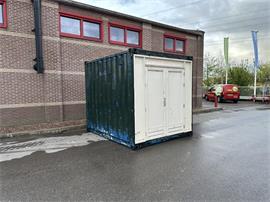 Opslagcontainer openslaande deuren 300 x 240 cm