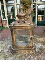 Lantaarn - Candle Lantern - 34 cm - Glas, Metaal