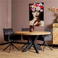 Ronde eettafel mangohout Ø130 cm | Denver