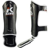 King Pro Boxing KIDS Scheenbeschermers KPB/SG 1 Zwart Wit Rood